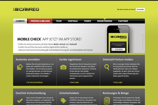 CAMREG Startseite