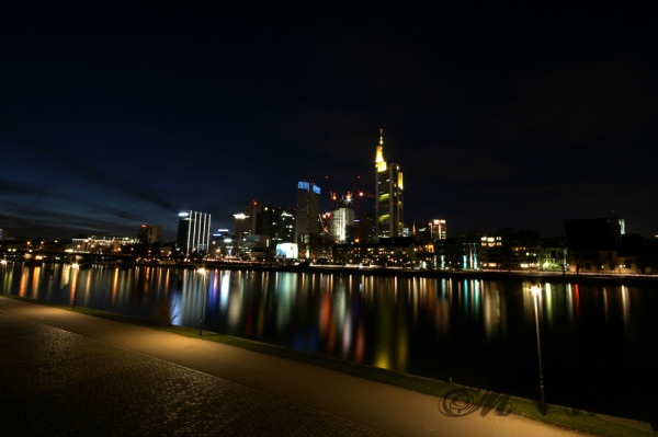 Frankfurt bei Nacht (Januar 2013)