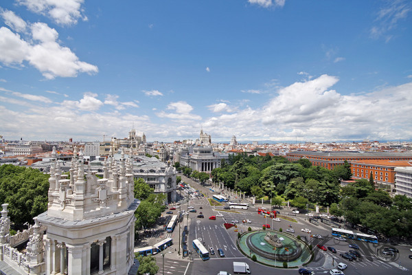 Blick über die Stadt Madrid (Mai 2014)