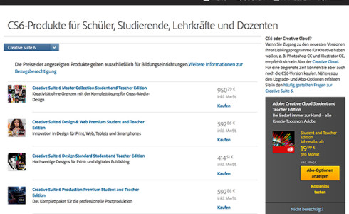 Adobe Creative Suite: Wer sie noch haben will, muss sich beeilen